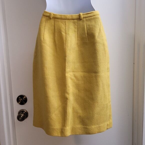 Vintage Union brand mustard Yellow pencil skirt - Picture 5 of 7